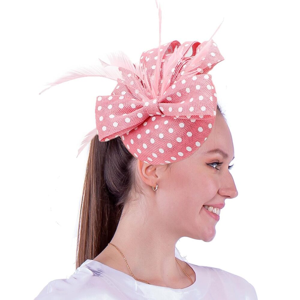 3227 Fascinators Pillbox Hat Sinamay Feather Flower Derby Ball Wedding